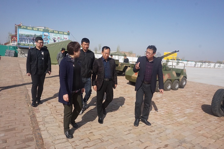 榆阳区人民政府副区长李建林带领相关部门视察榆林军旅园 榆林市